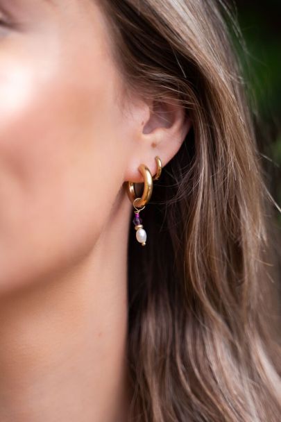 Boucles d’oreilles Springstones avec pendentif en perles