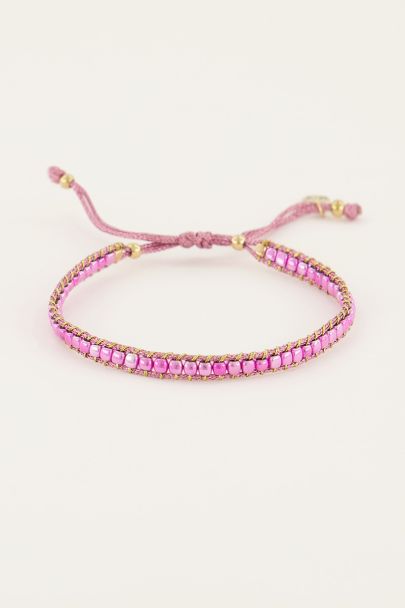 Starmood pink beaded bracelet
