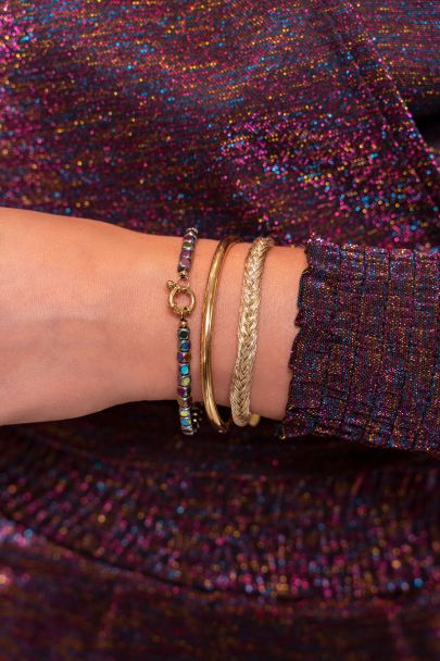Starmood gold braided bracelet
