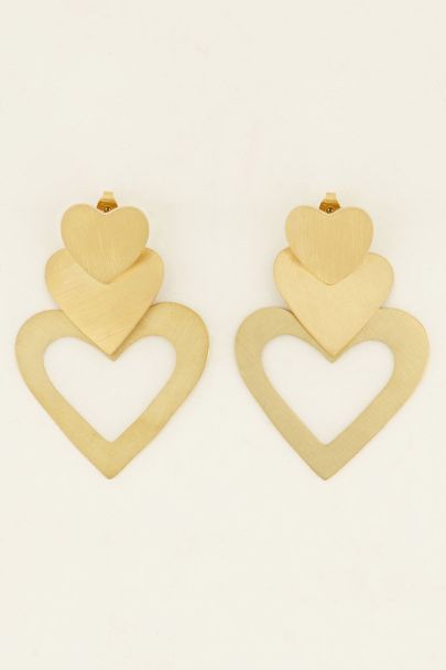 Statement earring with open heart| My Jewellery