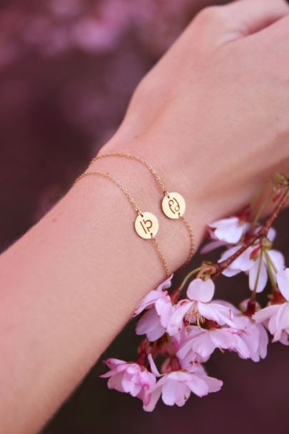 Zodiac sign bracelet