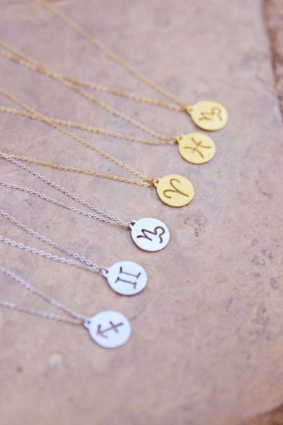 Zodiac sign necklace 