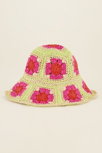 straw bucket hat with flowers | My Jewellery