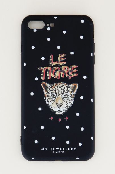 Telefoonhoesje Le Tigre, zwart telefoonhoesje