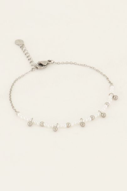 Vintage armband met parels & bolletjes