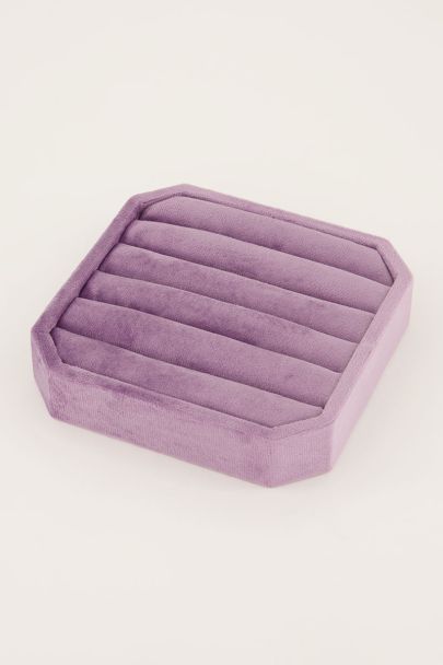 Présentoir violet vintage pour bagues