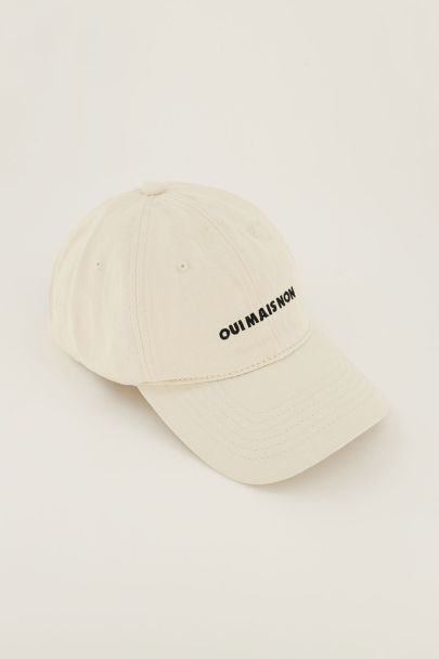 Casquette blanche "oui mais non"