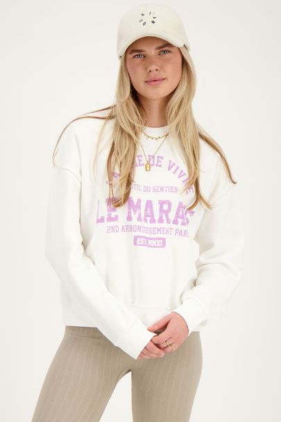 Witte sweater le marais