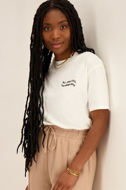 White T-shirt Great Things Ahead