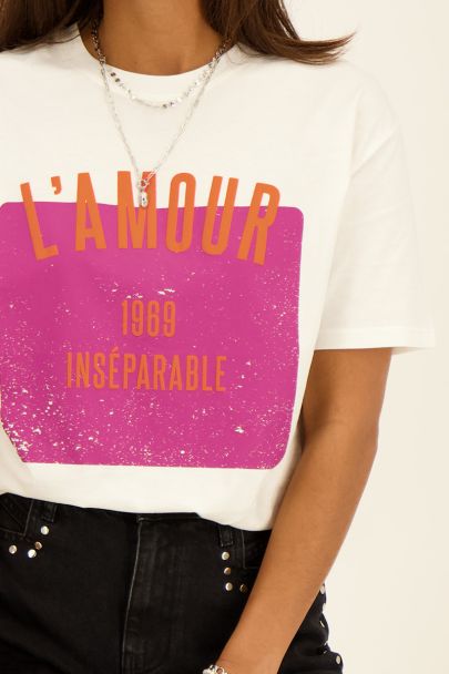 T-shirt blanc L’Amour Inséparable