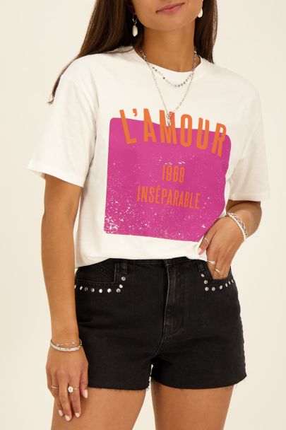 T-shirt blanc L’Amour Inséparable