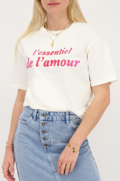 White T-shirt L'essentiel de amour