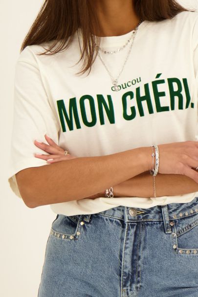 Weißes T-Shirt Mon Cheri