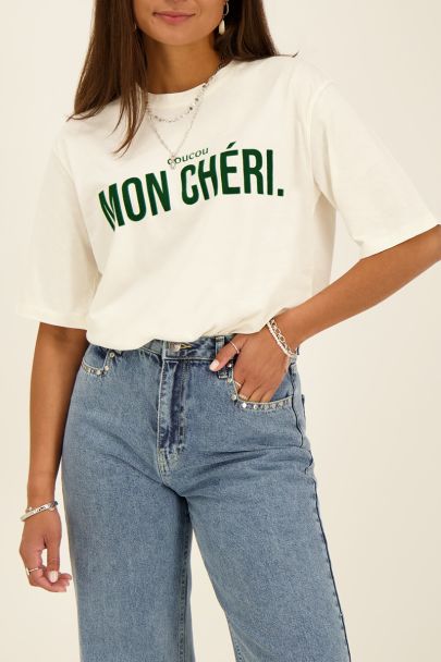Weißes Mon Chéri T-Shirt 