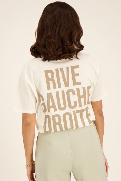 White Rive Gauche Droite T-shirt 