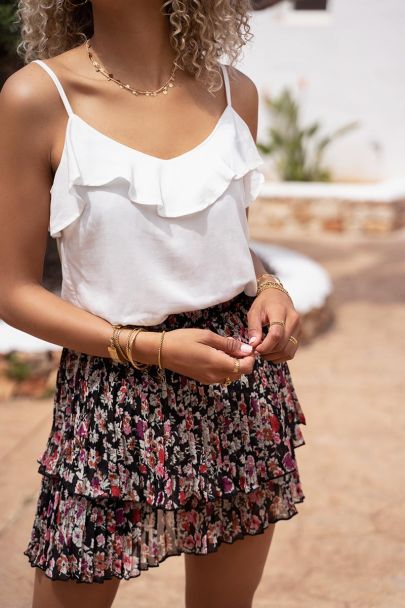 Wildflower skirt with pleats 