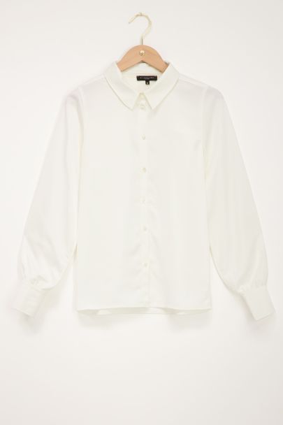 witte blouse met studs
