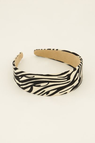 Haarband met zebraprint