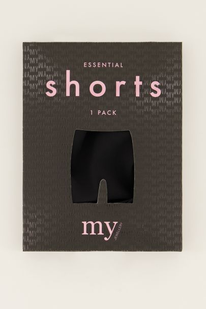 Short de forme basique noir