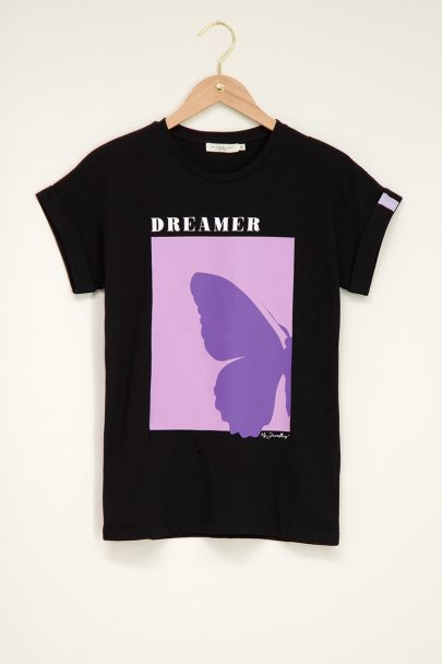 Schwarzes T-Shirt Dreamer