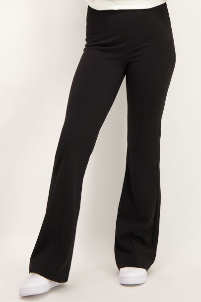Pantalon flared noir