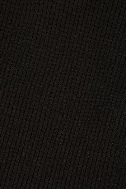 Black rib turtleneck with lurex