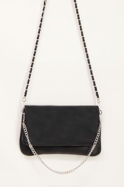 Sac porté épaule avec lanières argentées