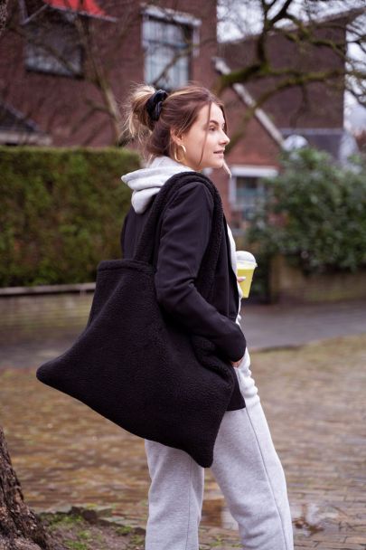 Tassen & portemonnees Handtassen Polstasjes Zwart-wit schoudertasje armband handtas 