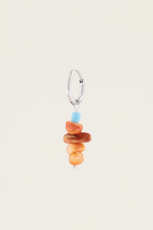 Moments einzelner Ohrring roter Stein | Einzelne Ohrringe | My Jewellery