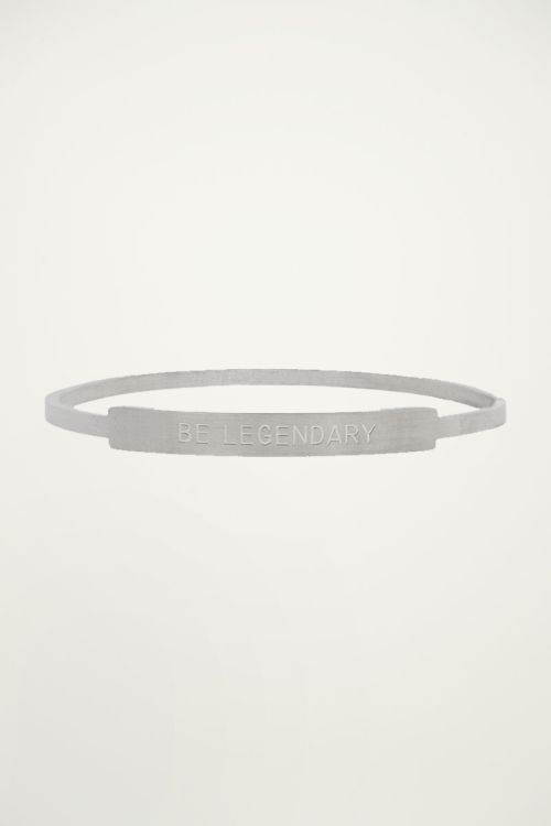 Armband zilver quote heren, Armbanden