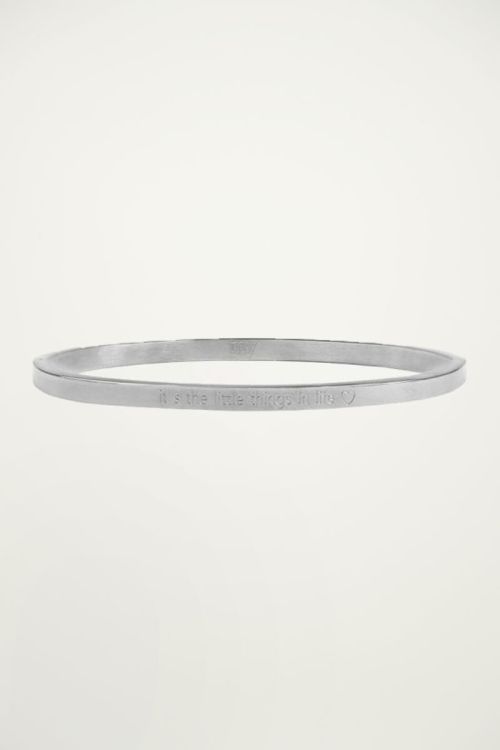 Bangle quote zilver life, bangles