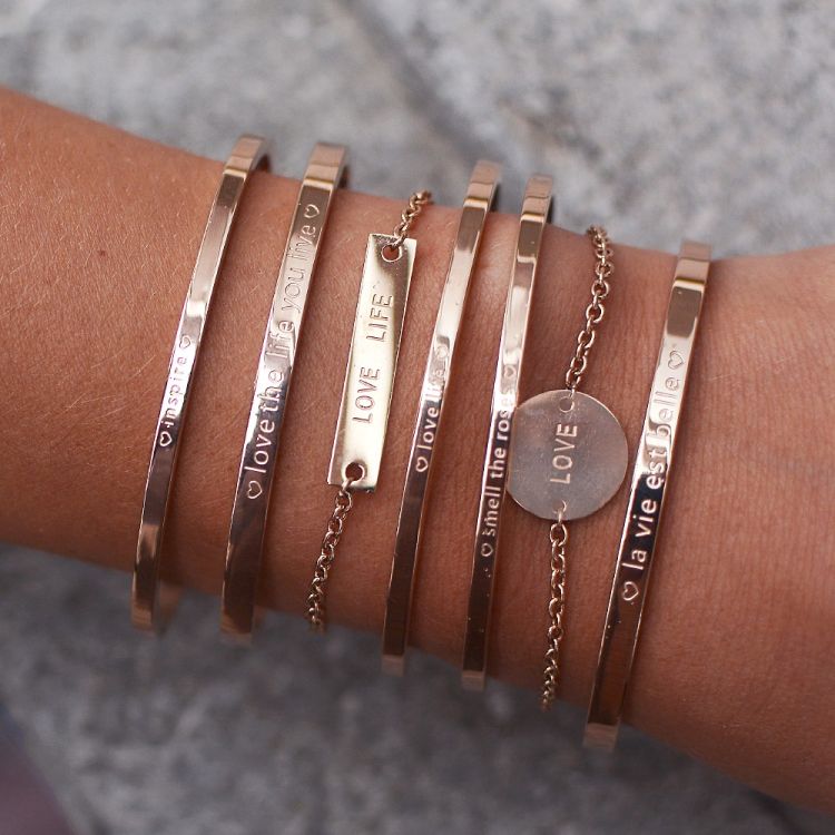 Armband quote LOVE LIFE