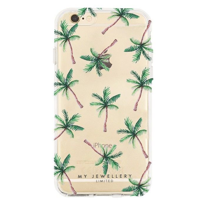 Telefoonhoesje palmpjes transparant