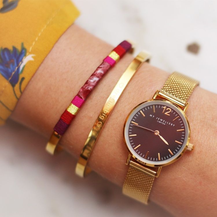 Armband bangle ketting zilver goud rose