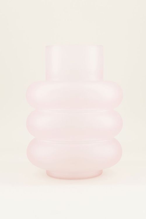 Roze vaas curvy | Home accessoires My jewellery