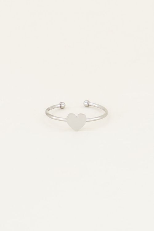 Minimalist rings with heart | Rings | My Jewellery