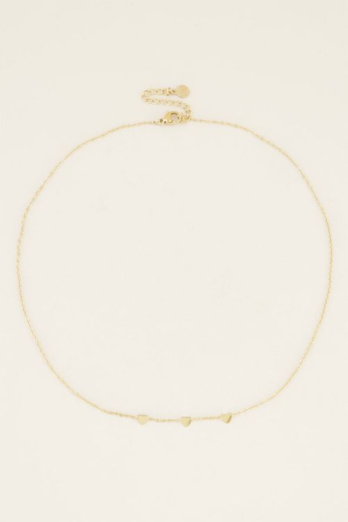 Ketting drie hartjes, minimalistische ketting My Jewellery