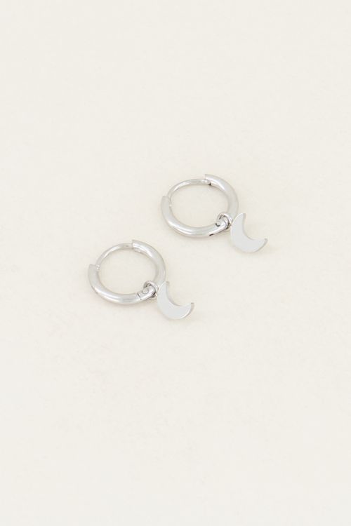 Oorringen met maantje | Oorbellen maantje My Jewellery