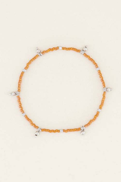 Bracelet with orange beads | Beaded bracelet at My Jewellery