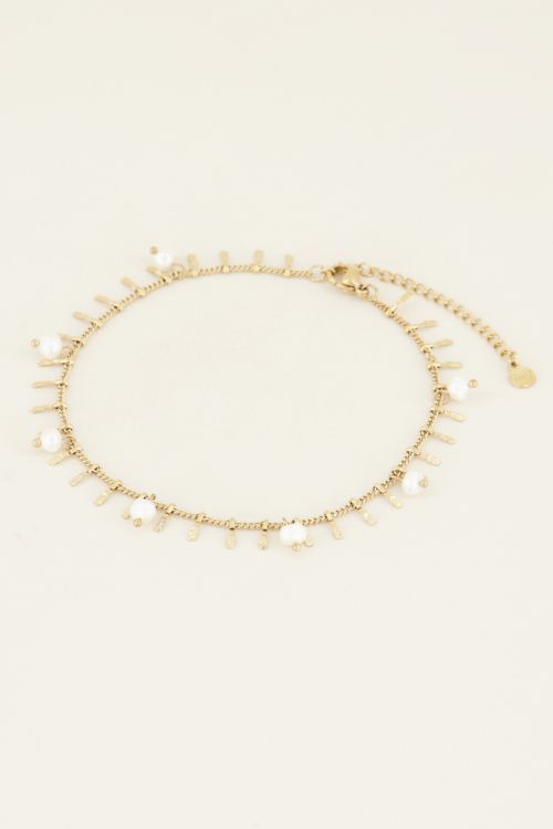 Anklet with rods & pearls | My Jewellery