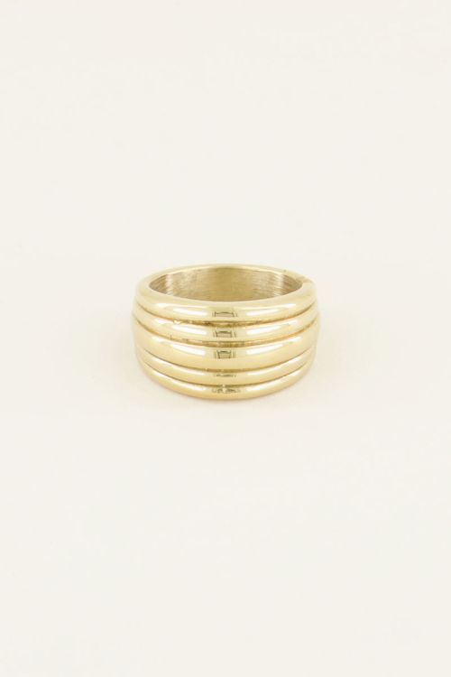 Ring met laagjes | Roestvrijstalen ring my jewellery