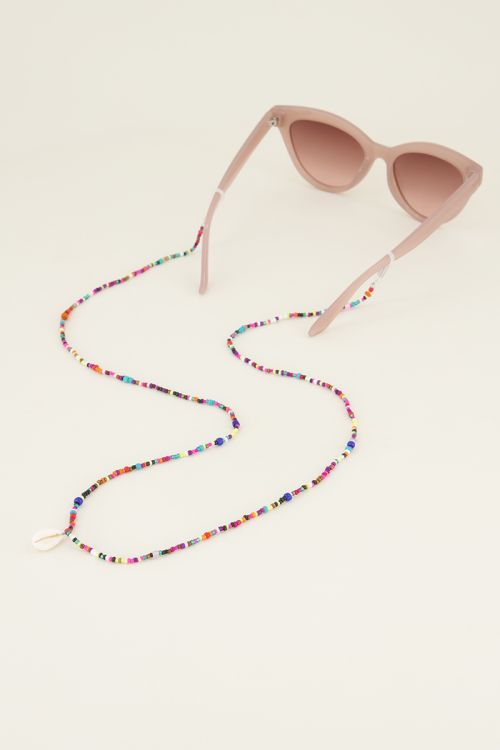 Brillenkoordje kralen & schelp My Jewellery