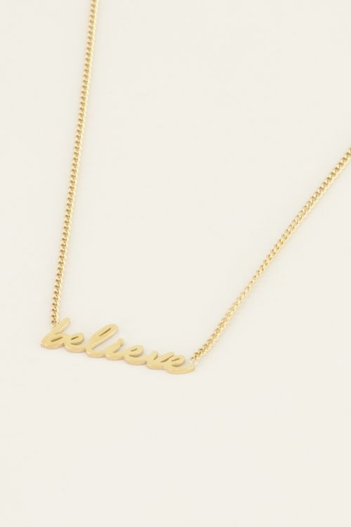 ketting believe | Roestvrijstalen ketting | My Jewellery