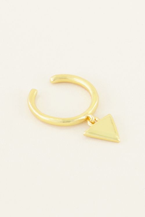 Ear cuff hangend driehoekje | My Jewellery
