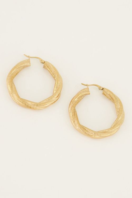 Oorringen gedraaid groot | My Jewellery