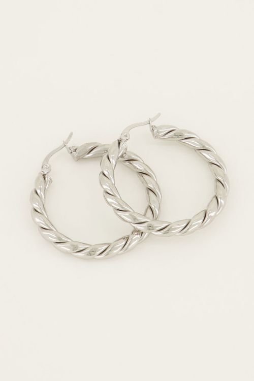 Oorringen gedraaid patroon | My Jewellery