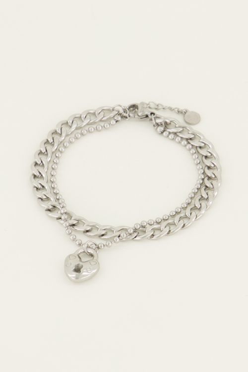Double chain bracelet with lock | My Jewellery