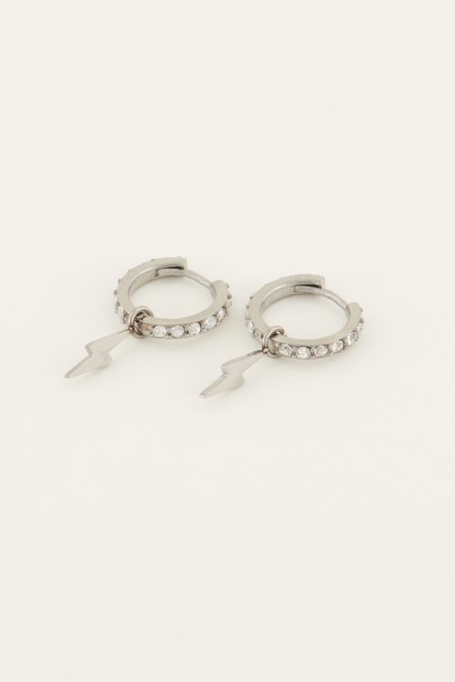 Oorringen bliksem & strass | My Jewellery