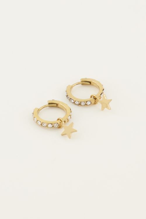 Oorringen ster & strass | My Jewellery