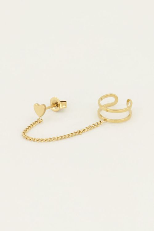Herz-Ohrstecker mit Ohrklemme | My Jewellery